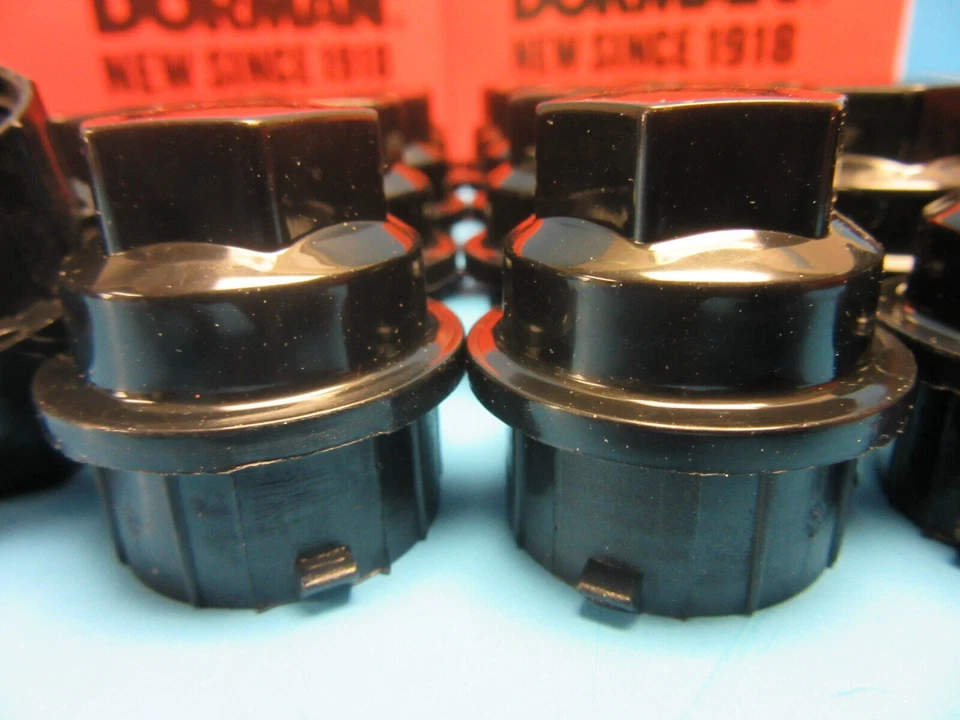 5 Wheel Nut Covers Replaces GM OEM # 9593028 for Buick Chevy GMC Pontiac Black, - Image 3 of 4