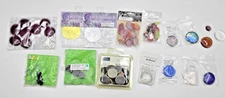 MIXED LOT OF CRAFT SUPPLIES Wishing Stones Decrative - Mostly New/Un-Used