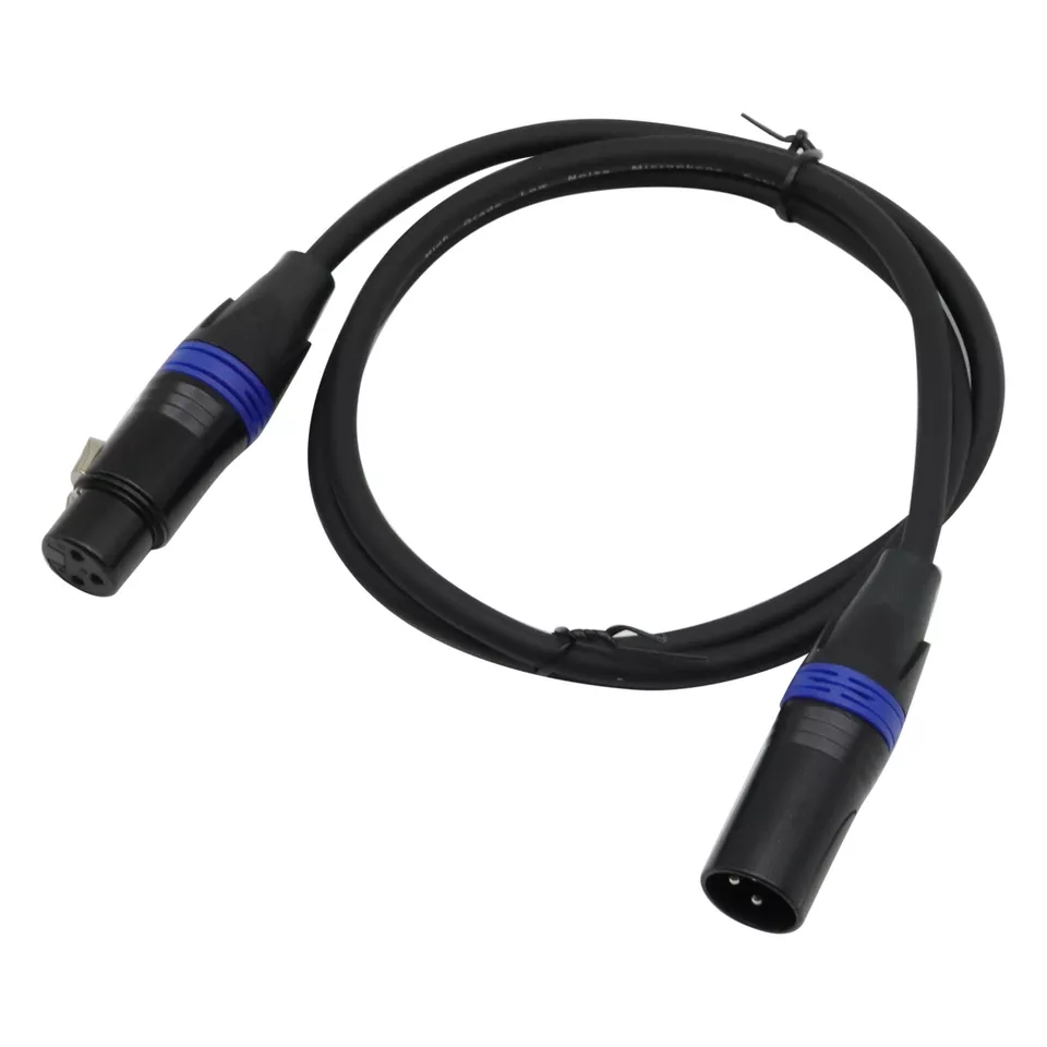 4x 3FT Color Coded 3Pin Light DMX Cable Male to Female XLR Stage DJ Lighting - Image 2 of 4