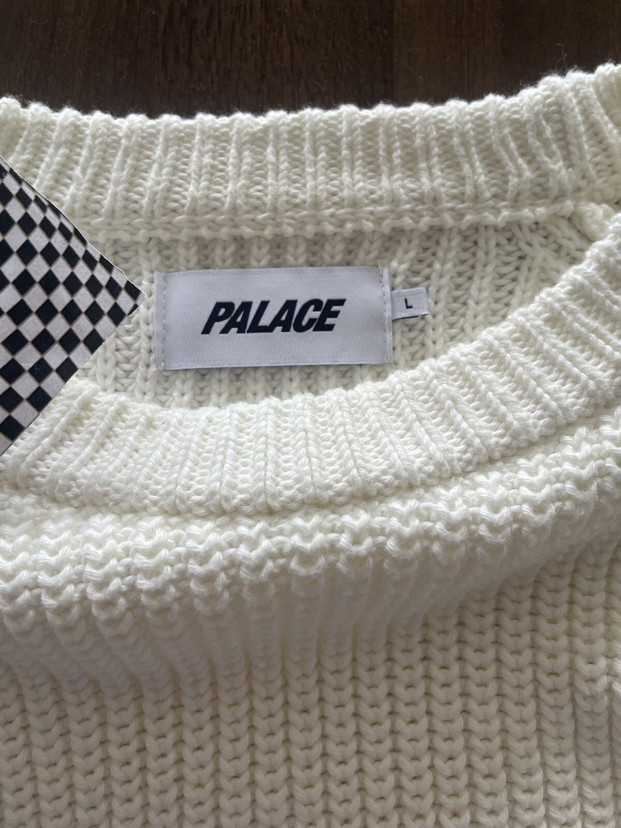 palace skateboards HATTRICK KNIT WHITE