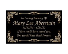 Beautifully Engraved Plaque, Plate, Name Plate, Multiple Colors - 4.5" x 2.5"