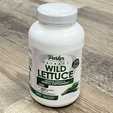 Parker Naturals Wild Lettuce Capsules - 1200Mg - 240 Count - 4:1 Extract, Sealed