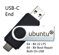 Ubuntu Linux 22.04 LTS 64 Bit Bootable 8GB USB Flash Drive And Install Guide
