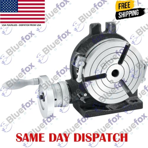 6" Rotary Table Horizontal Vertical for Milling Machine HV- 6 (3 Slot ) - Photo 1/3