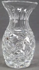 Vintage Signed Waterford Clear Cut Crystal Panels & Diamonds 5 1/2" Tall Vase