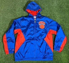 NWT New York Knicks Authentic Retro NBA Full Zip Hooded Men's Jacket Large