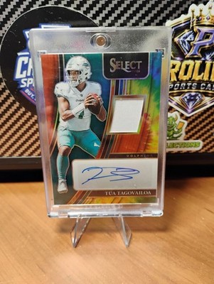 2021 Select Tua Tagovailoa Patch Auto Tie-Dye Prizm /15 #SMP-TTA