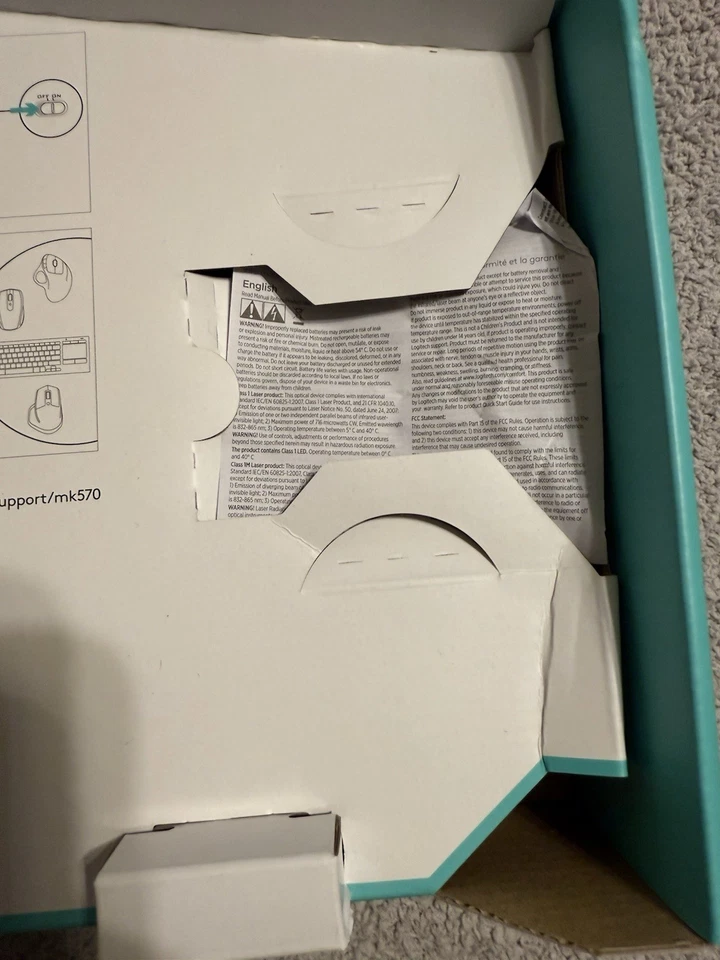 Logitech MK570 Comfort Wave Wireless Keyboard & Mouse Combo - Image 4 of 4