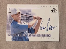 2002 SP Game Used Edition Scorecard Signatures Corey Pavin #SS-CP Auto