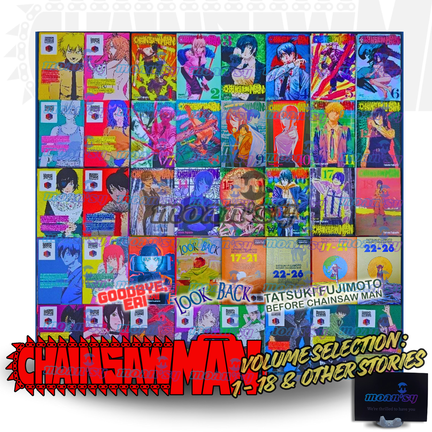 Nuevos cómics individuales manga inglés Chainsaw Man Vol 1-18 Tatsuki Fujimoto