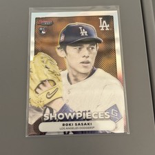 2025 Bowman's Best #BS-14 Roki Sasaki Showpieces Refractor  (RC) Dodgers 