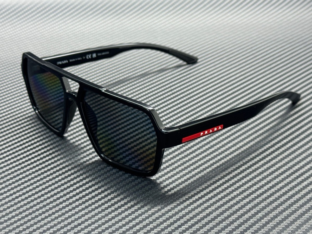 PRADA LINEA ROSSA PS A06S 1AB02G Black Grey Polarized Men's 59 mm