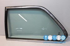 Original BMW  E21  Scheibe Seitenscheibe hinten links grün Chromrahmen 10092