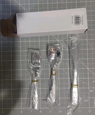 TWO SETS 9 Piece Child Size Cutlery Set Fork Spoon Knife Toddlers To School age