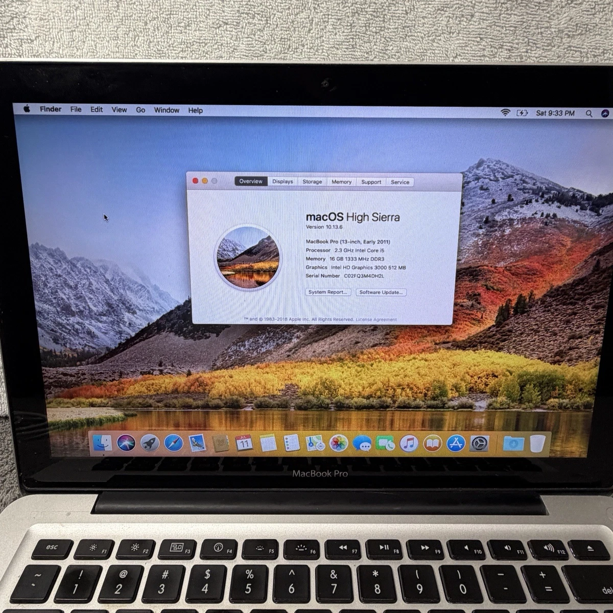 2011 Apple MacBook Pro 13.3 Inch Laptops for sale | eBay