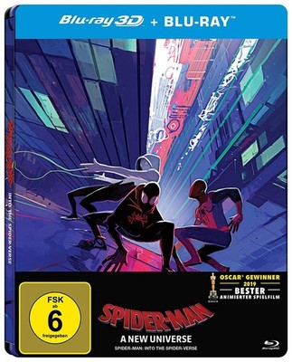 Spider-Man: Into The Spider-Verse / A New Universe Steelbook 3D + 2D  Blu-ray