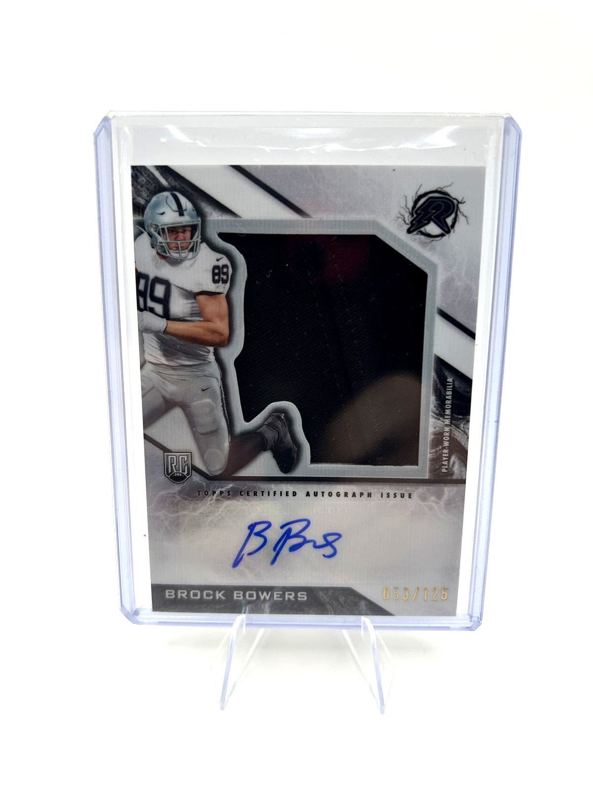 2024 Topps Resurgence Brock Bowers White Surge RPA Rookie RC Auto Patch /125 🔥