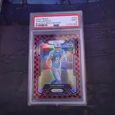 Panini Prizm 2023 Sam LaPorta Rookie Black & Red Checker #332 PSA 9 