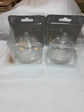 Lot 2 x 2-Pack - Como Tomo Silicone Replacement Nipples Medium Flow New