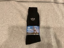 VIntage Adidas Black Athletic Trefoil Socks NOS Mens 10-13 USA