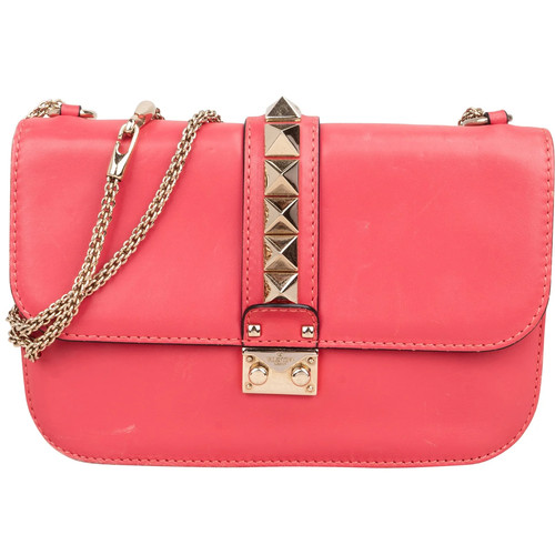 Valentino Garavani  Rockstud Glam Lock Flap Crossbody Bag Tasche - 第 1/12 張圖片
