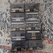 Maxell XLII 90 Minute High Bias Chrome Cassette Tapes - Lot of 10 - Used Rock