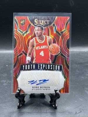 2023-24 Panini Select Kobe Bufkin Youth Explosion Auto Autograph Red Flash /49