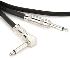 Gator Cableworks Backline Series Braided Instrument Cable - Black, 10 foot
