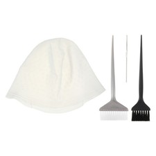 4pcs Silicone Highlight Hair Dye Kit Reusable Salon Hairdressing Tools Set