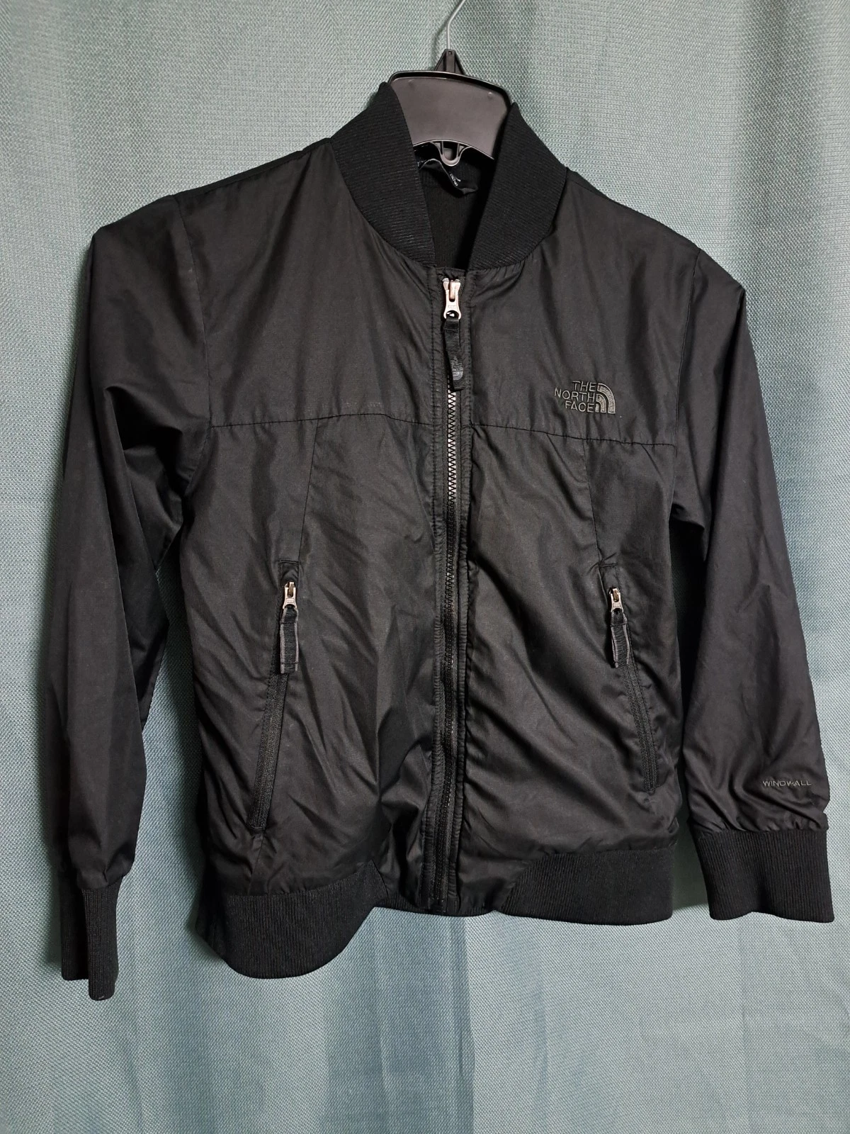 The North Face Windwall Full Zip Jacket Black- Size M (10-12) Boys