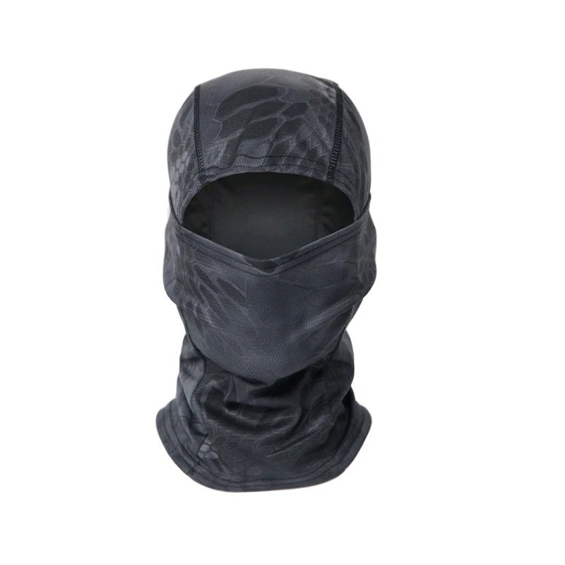 Balaclava Full Face Mask Men Womens Cycling Ski Lycra Warm Neck Black ...