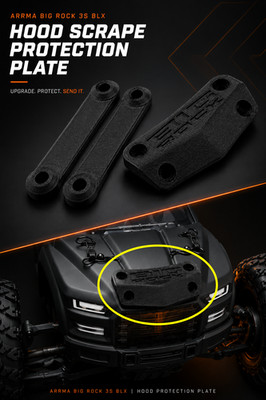Arrma Big Rock 3S BLX Haubenschutzplatte, Überroll-Kratzschutz