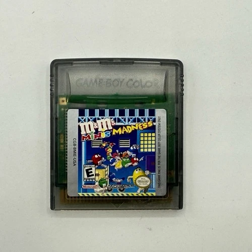 Nintendo Game Boy Color M&M’s Minis Madness Authentic Tested & Working Majesco