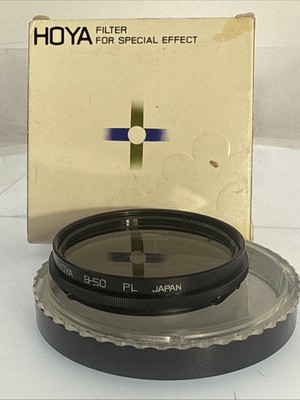 Hoya 58mm PL Polarizer Camera Lens Filter w/ Case & Box