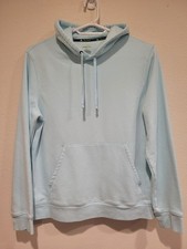 Tek Gear Women's L Ultrasoft Fleece Hoodie. Blue. Pouch. Cotton/Poly.