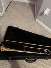 Yamaha Bb Tenor Trombone Brass Lacquered with Case, Water Key
