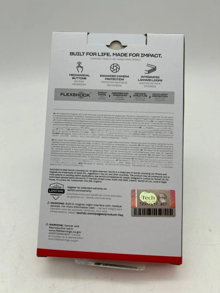 Tech21 EvoCheck MagSafe Case for Apple iPhone 17 - Black - Image 2 of 2