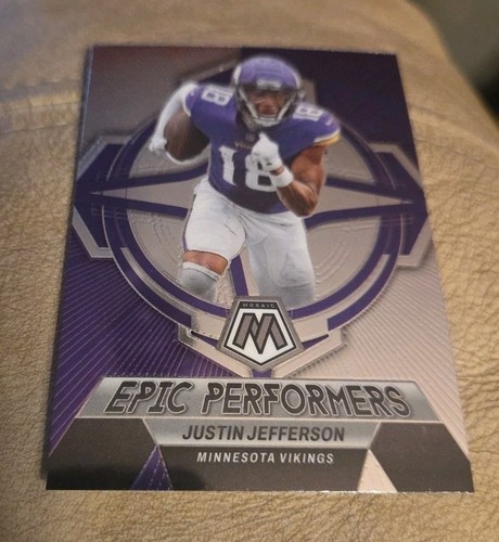 Justin Jefferson #EP-JJ 2023 Panini Mosaic Epic Performers card