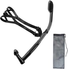 Rotate Function Swim Snorkel for Training Swimming Front Lap black