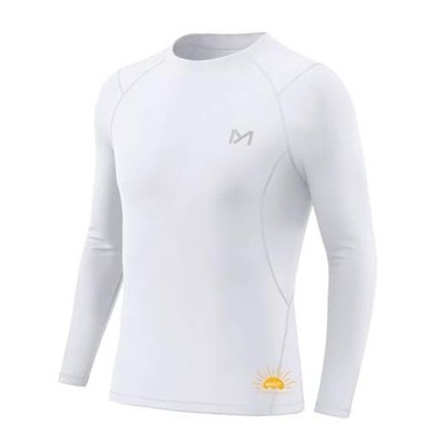 Youth Boys Compression Shirt UPF 50+,Quick Dry Baseball 7-9 Years A-white