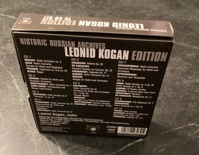 LEONID KOGAN : EDITION Historic Russian Archives 10 CD Box (2006