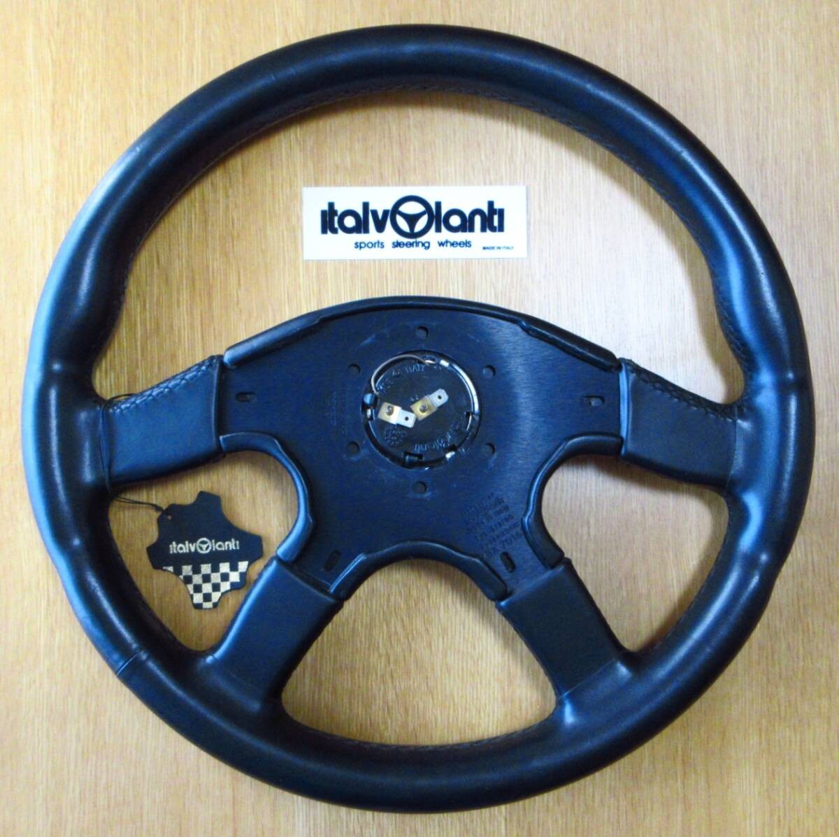 italvolanti IMOLA sport Leather Steering Wheel 360mm Black JDM R32