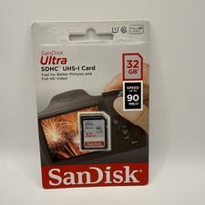 New Sealed SanDisk Ultra SD SDHC 32GB Memory Card 80mb/s UHS-I Full HD Camera PC