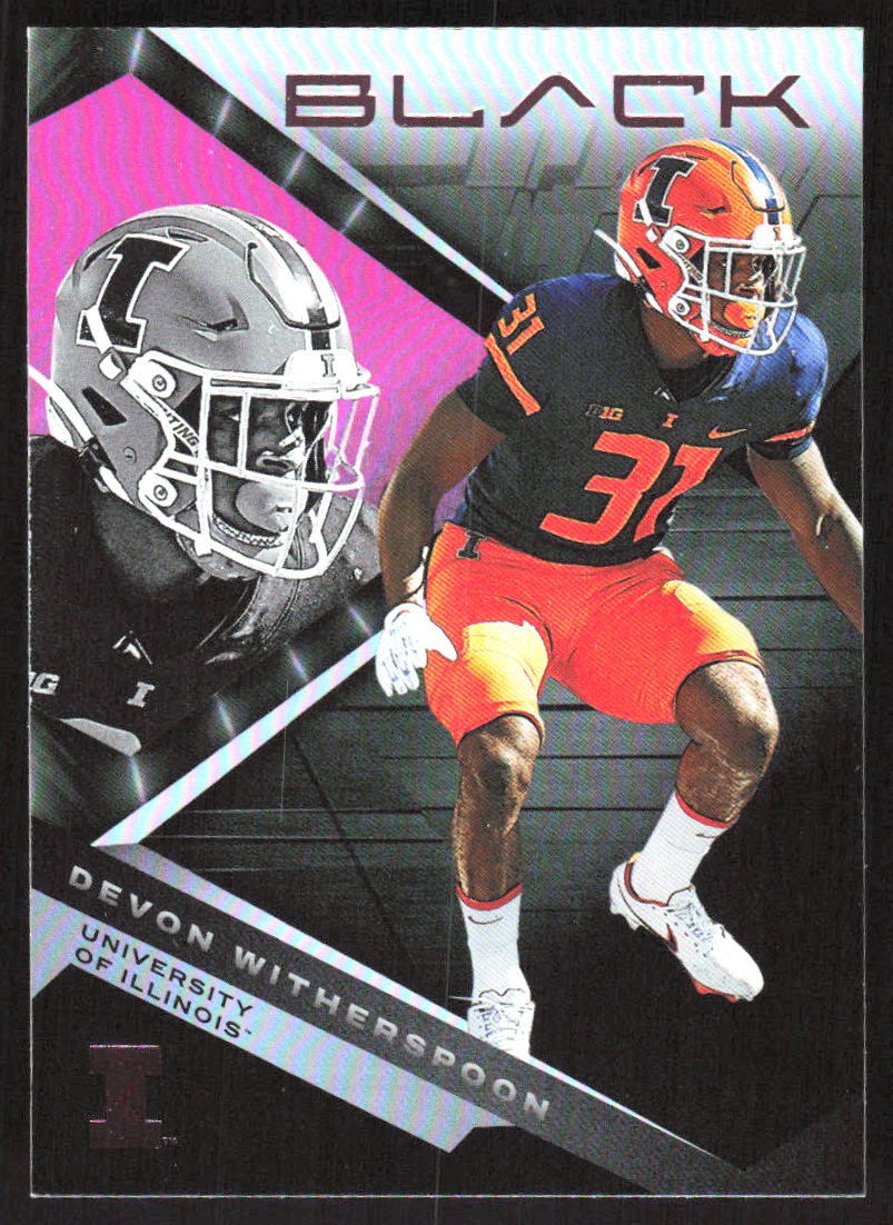 7627H 2023 Panini Chronicles Draft Picks #12 Devon Witherspoon Black Pink
