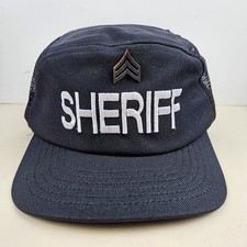 Vintage USA MADE Sheriff Law Enforcement LEO Trucker Hat Snapback Dad Cap