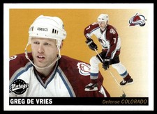 2002-03 Upper Deck Vintage Greg DeVries Colorado Avalanche #68