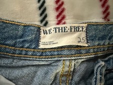 Free People Maggie Jeans Women Size 25, Mid-Rise, Straight Leg, Ankle Cut