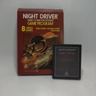 Atari 2600 Night Driver w/ Box, Game (Tested, Works)