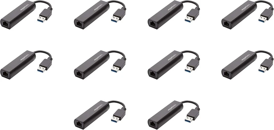 USB 3.0 to Gigabit Ethernet, 10-Pack, Black - Image 3 of 4