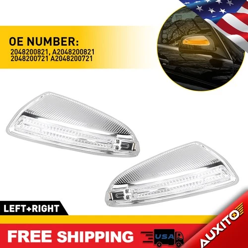 Side Turn Mirror Signal for Light 2018-11 12-14 C350/C63 Benz AMG/C300 C250Sedan